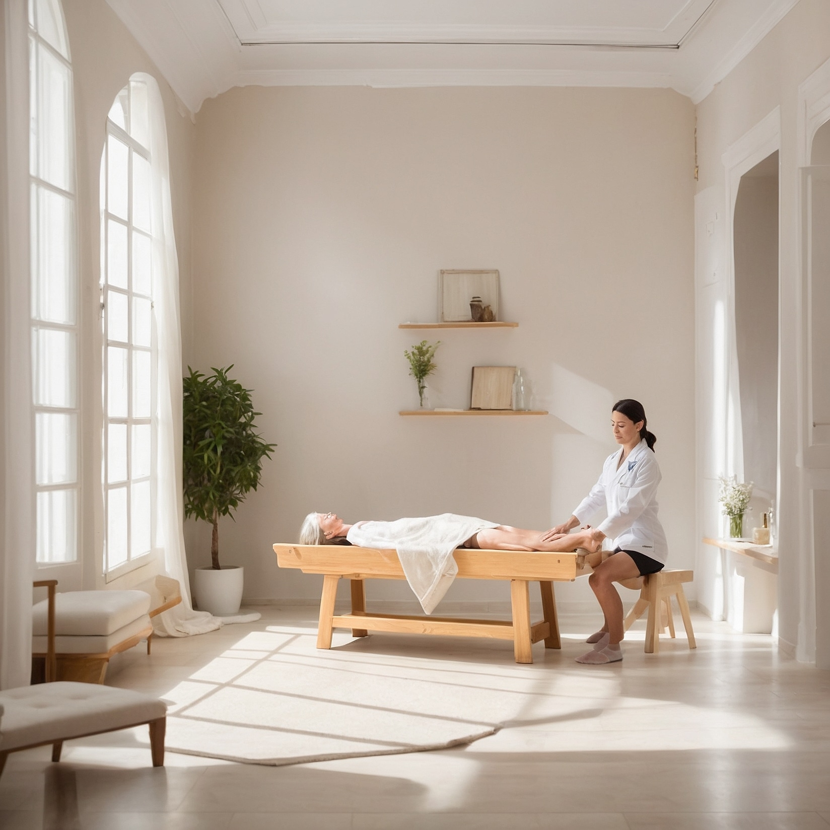 Sala de quiromasaje relajante
